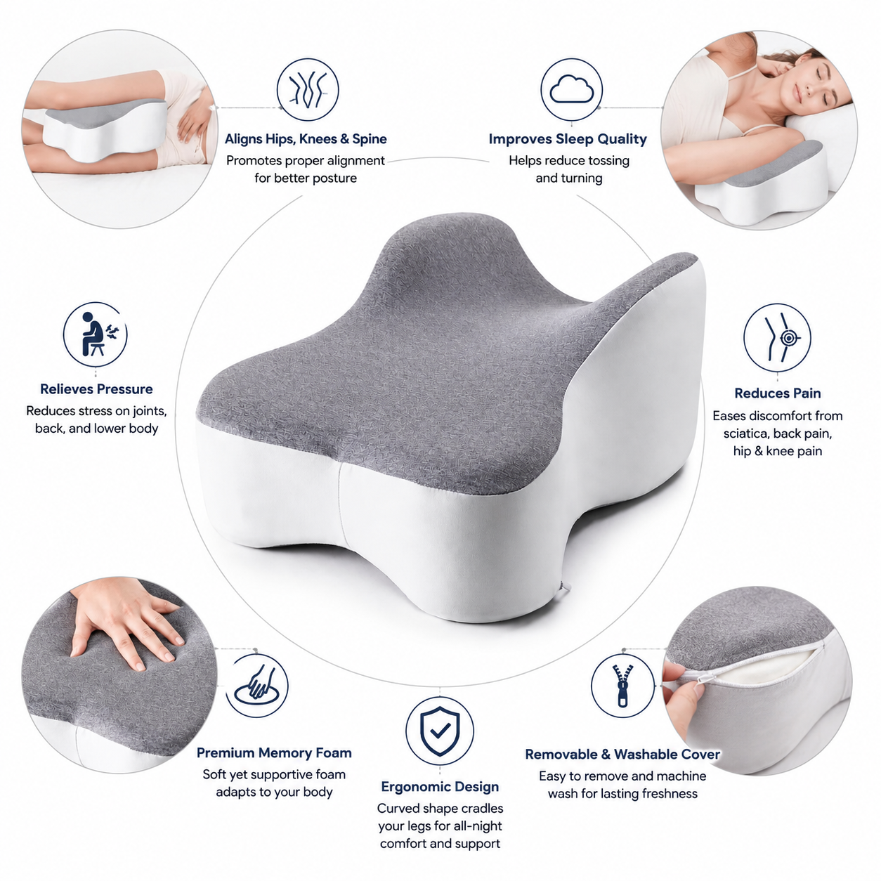 AlignRest™ Knee Pillow