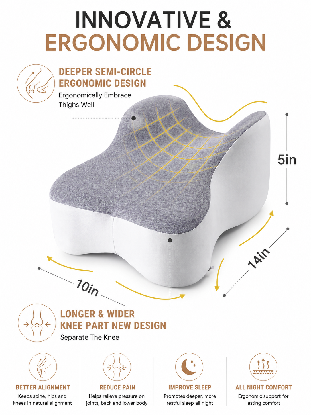 AlignRest™ Knee Pillow