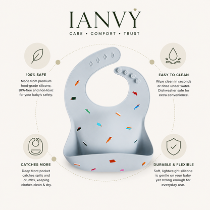 CloudBib™ – Soft Waterproof Feeding Bib