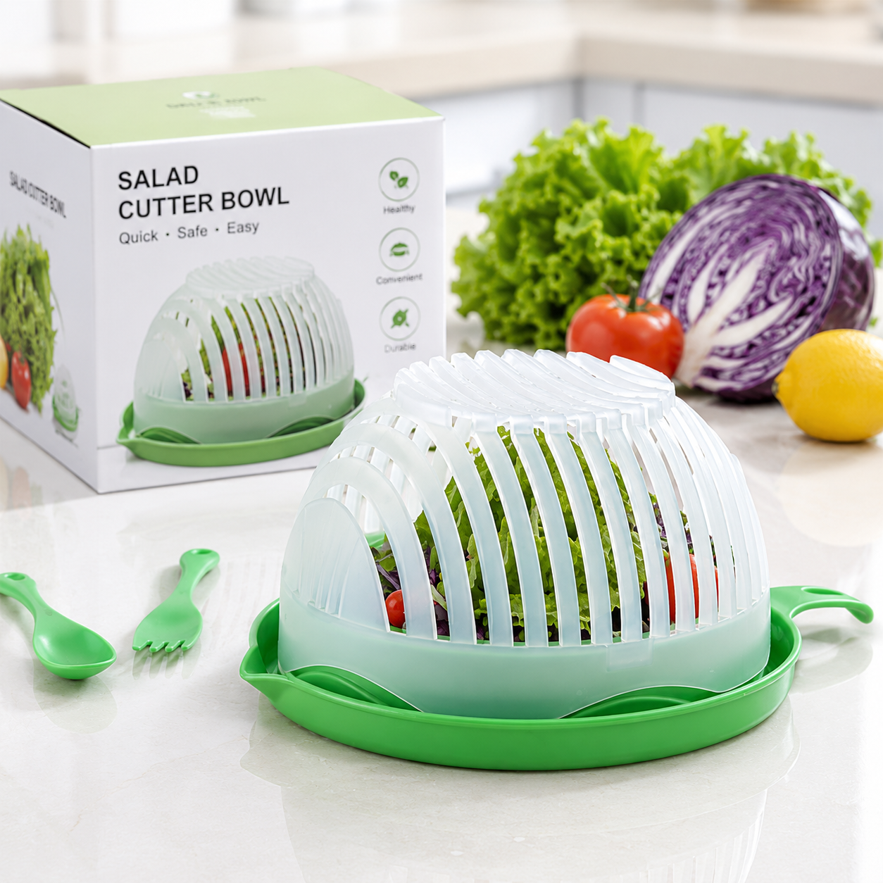 QuickPrep Salad Cutter Bowl