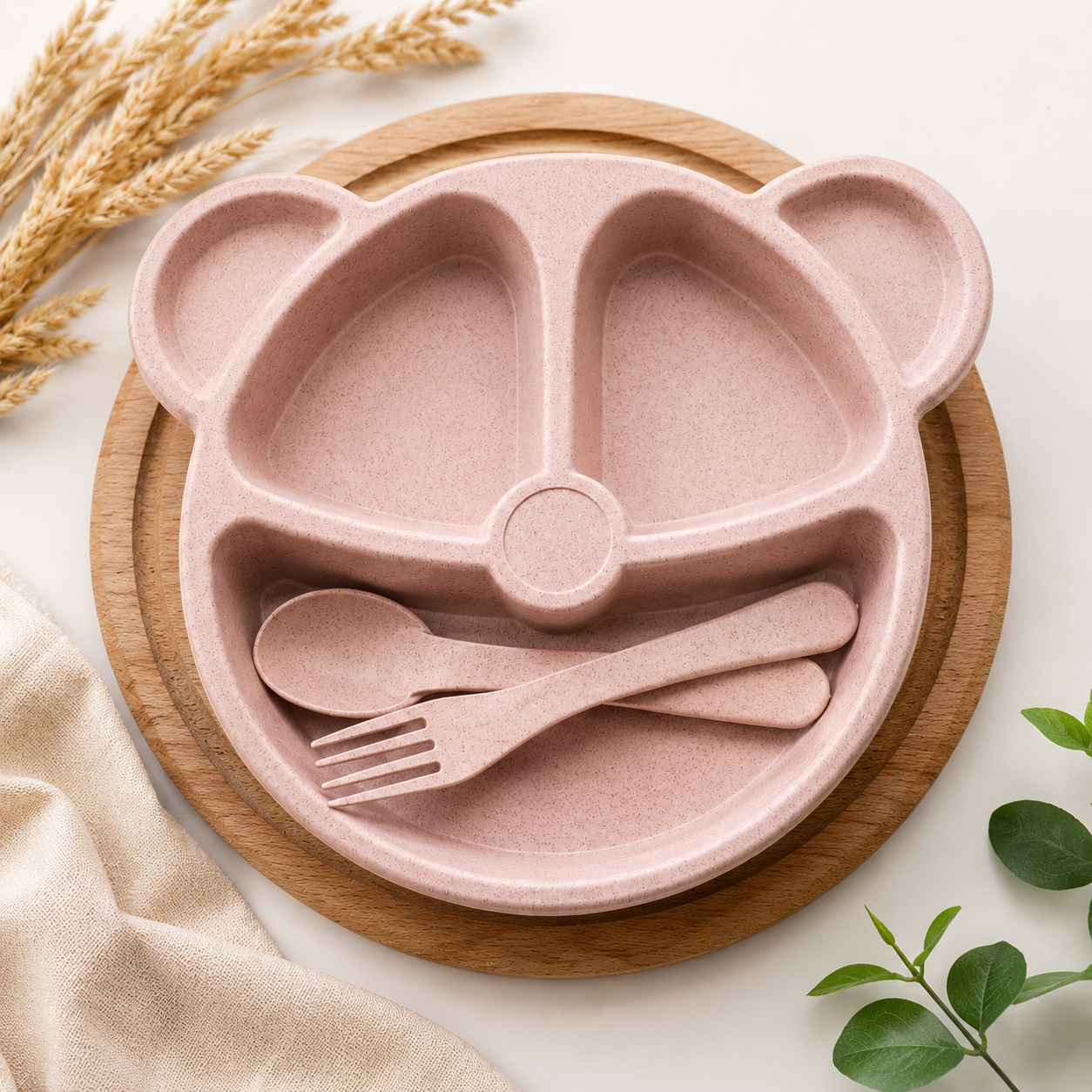 IANVY™ Panda Silicone Feeding Set