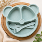 IANVY™ Panda Silicone Feeding Set