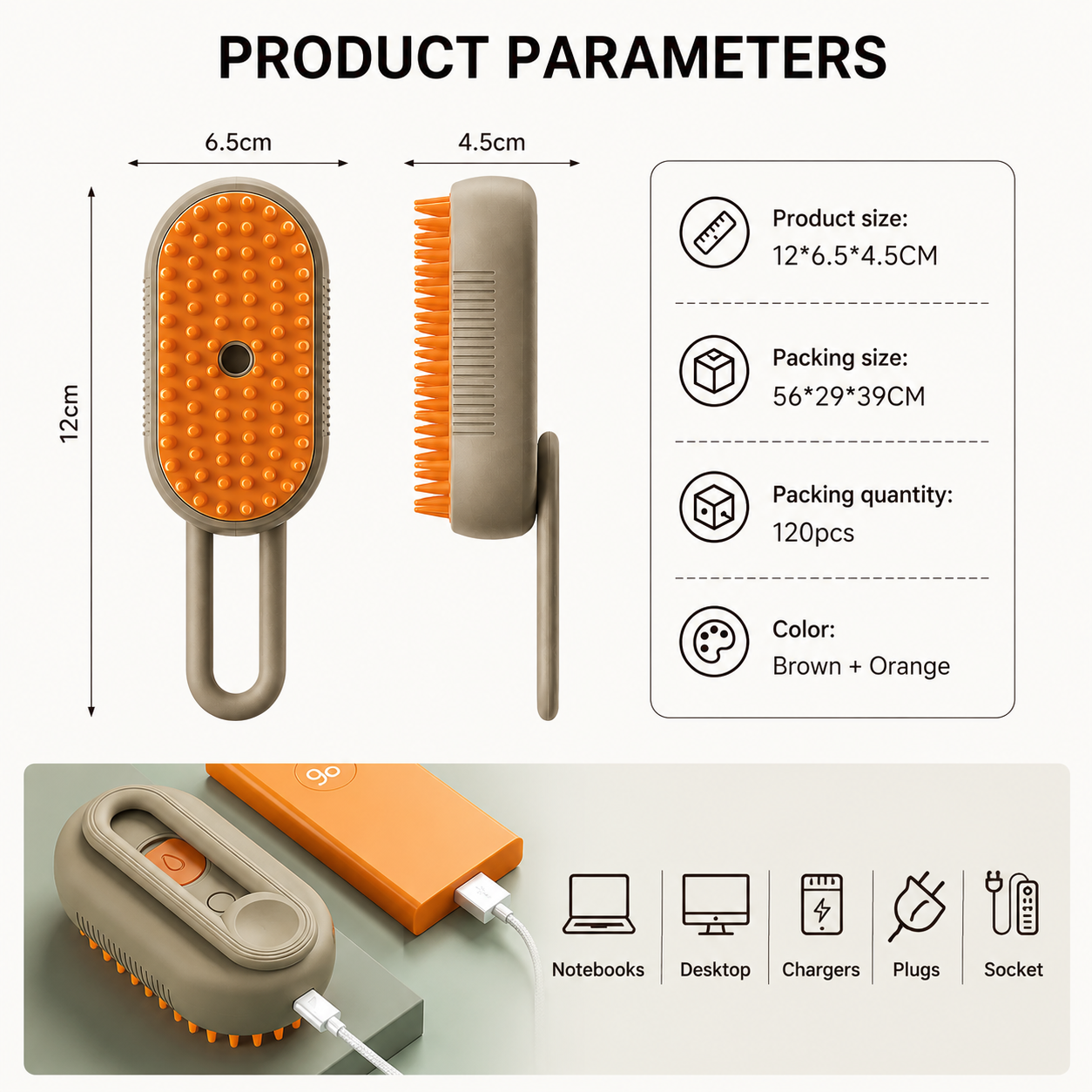 LumaFur™ Electric Mist Grooming Brush
