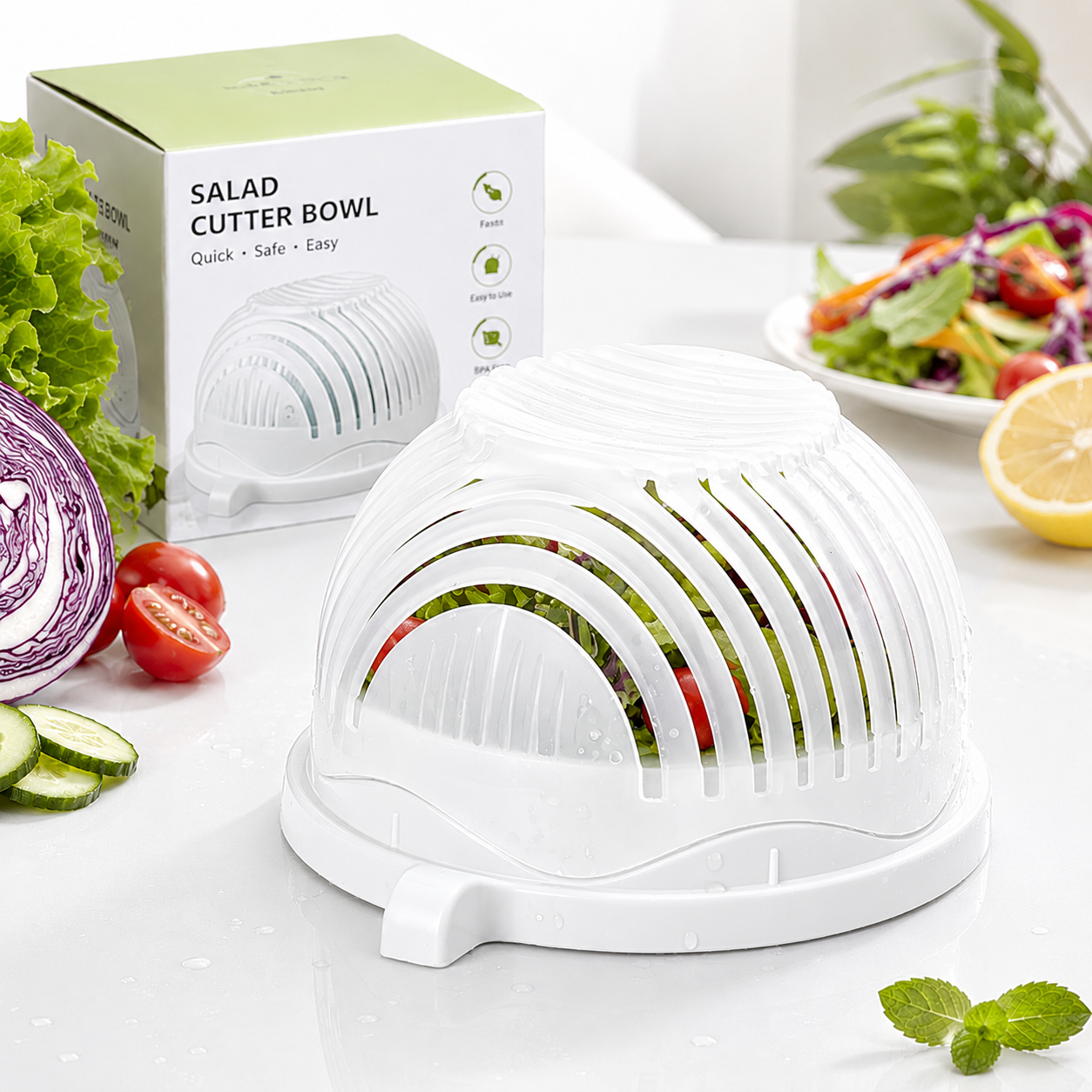 QuickPrep Salad Cutter Bowl